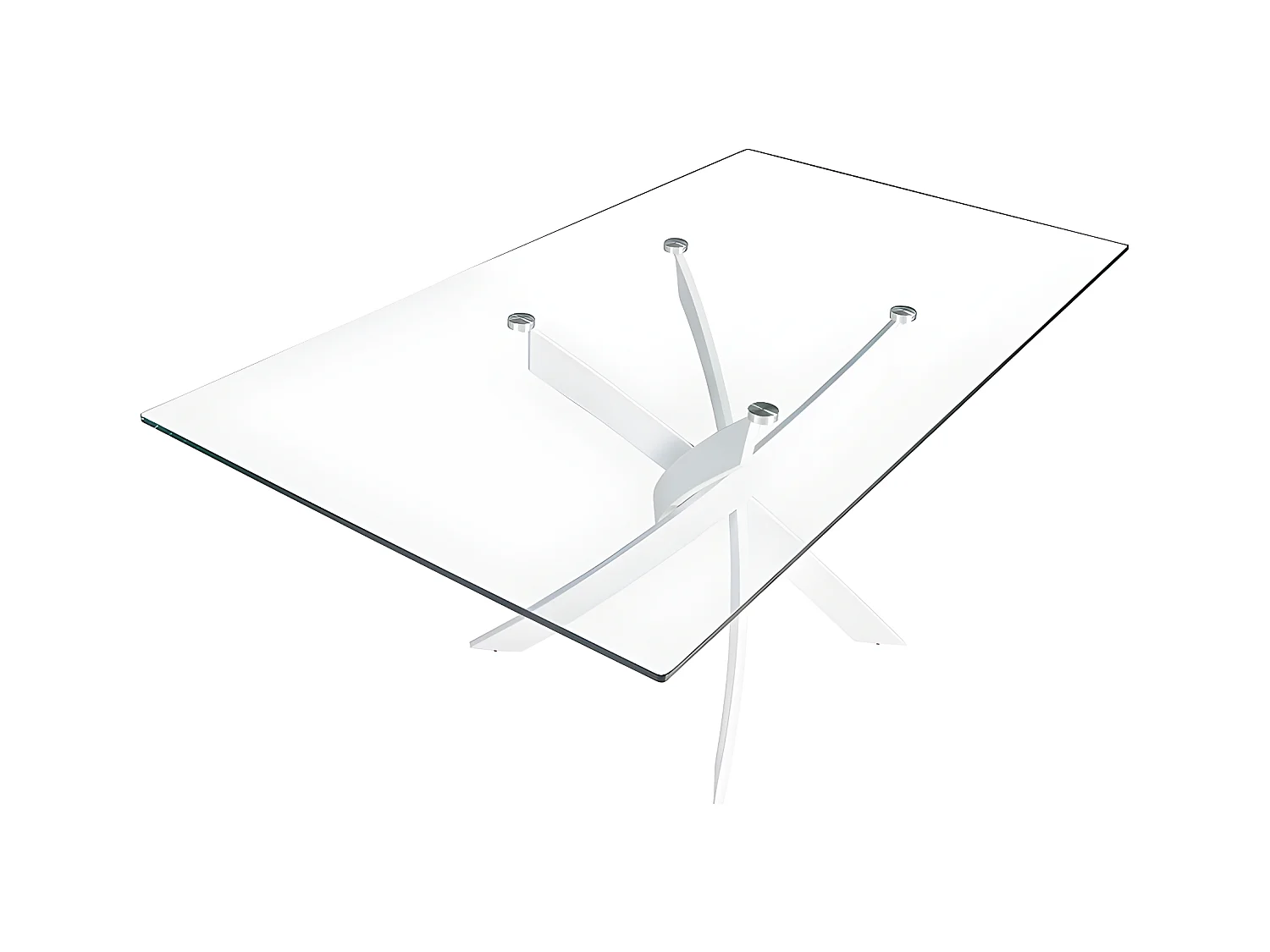 Tavolo da pranzo rettangolare in vetro 1138 ANGEL CERDA