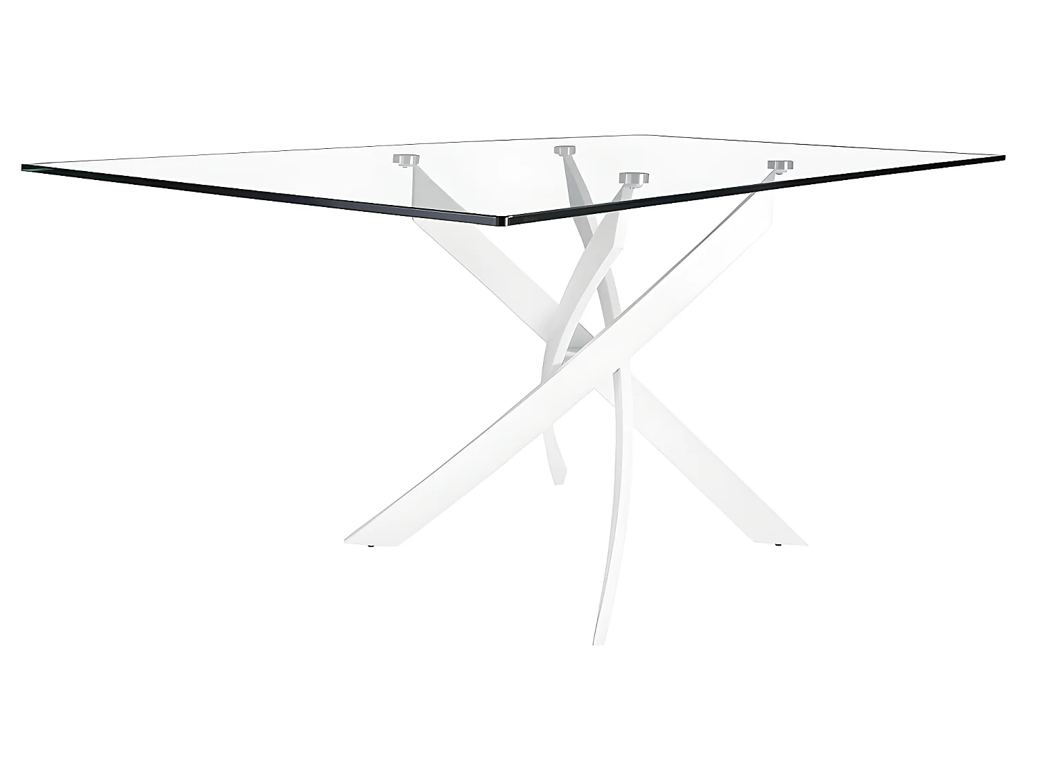 Table de salle à manger rectangulaire en verre 1138 ANGEL CERDA