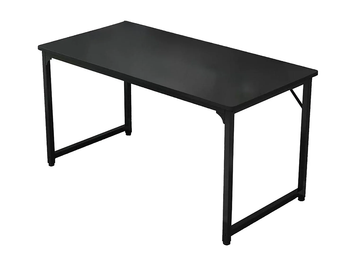 Dmazzol bureau, Lineair bureau, Multifunctioneel bureau, Ruimtebesparende werktafel, 60x140h74 cm, Zwart