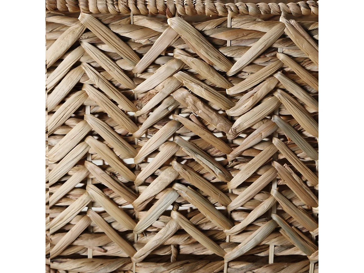 Hoge mand van waterhyacint - H30 cm