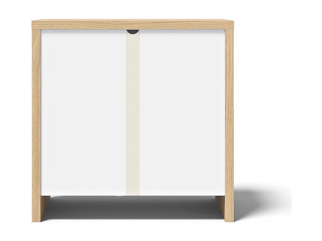 Bureau OLIVAL chêne clair et blanc