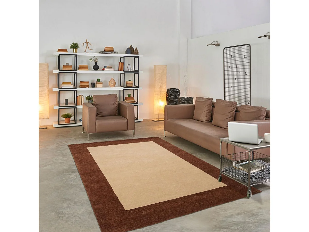 Authentique tapis d'Orient 160x240 fait main en laine multicolore GABBEH A