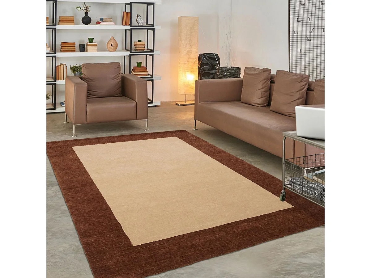 Authentique tapis d'Orient 160x240 fait main en laine multicolore GABBEH A