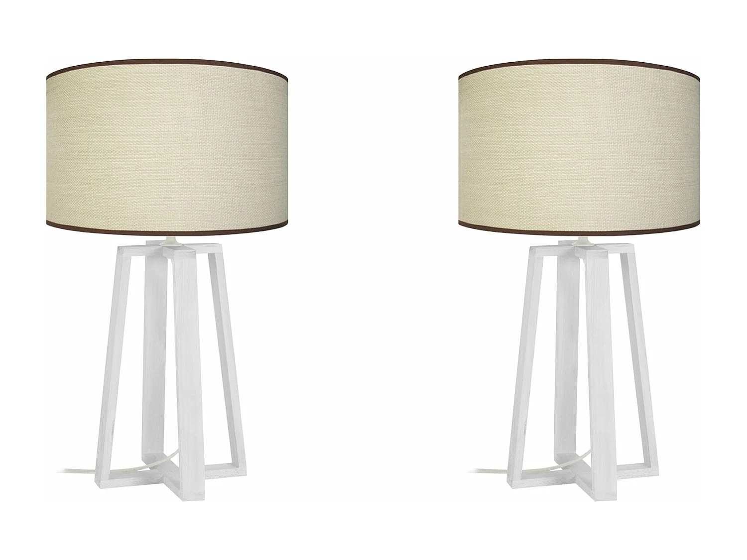 Abajur TOSEL PAPILLON T LT2 tecido cônico laranja D16 x  H22  cm