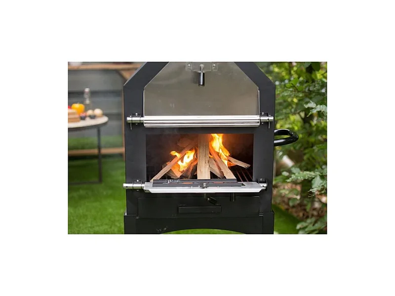 BBGRILL Four a pizza d'extérieur Lorenzo Noir LOR17