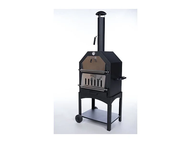 BBGRILL Four a pizza d'extérieur Lorenzo Noir LOR17
