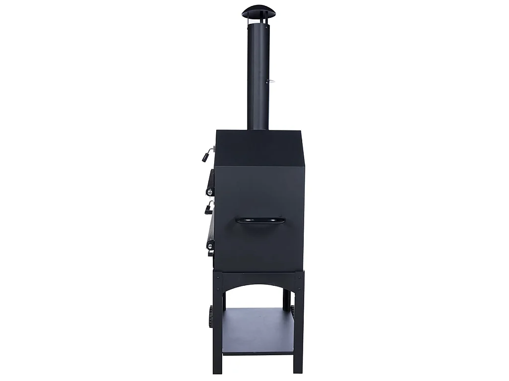 BBGRILL Four a pizza d'extérieur Lorenzo Noir LOR17