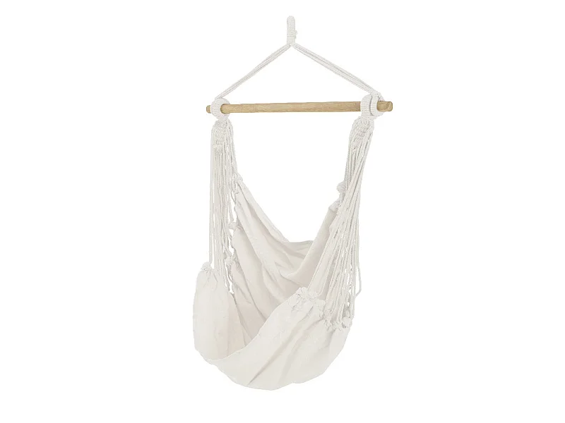 Rede de Algodão e Poliéster Branca BALOIÇO ROUPA MODELO BORNEO 100x130cm