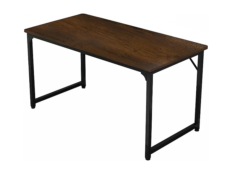 Scrivania Agliopi, Materiale Piano in Legno Nobilitato, 128.1x58.1x75.3h cm Nero