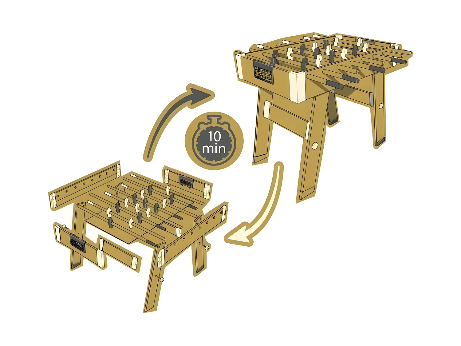 Baby Foot click et goal - Smoby