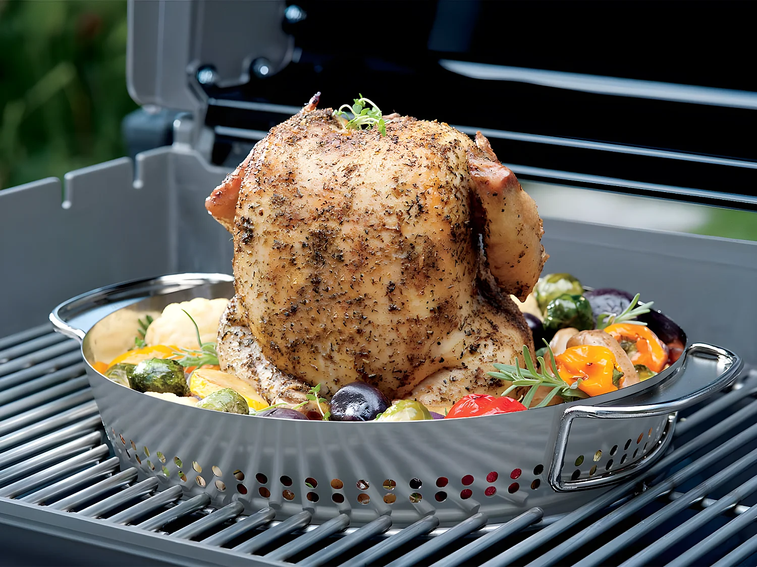 Plat de cuisson à volaille pour barbecue Weber Gourmet System