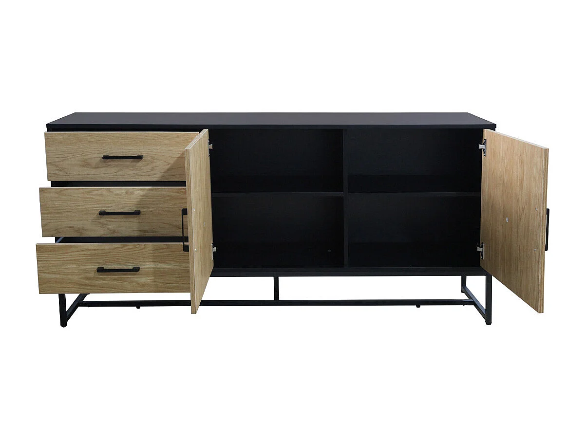 Buffet industriel avec 3 tiroirs DETROIT