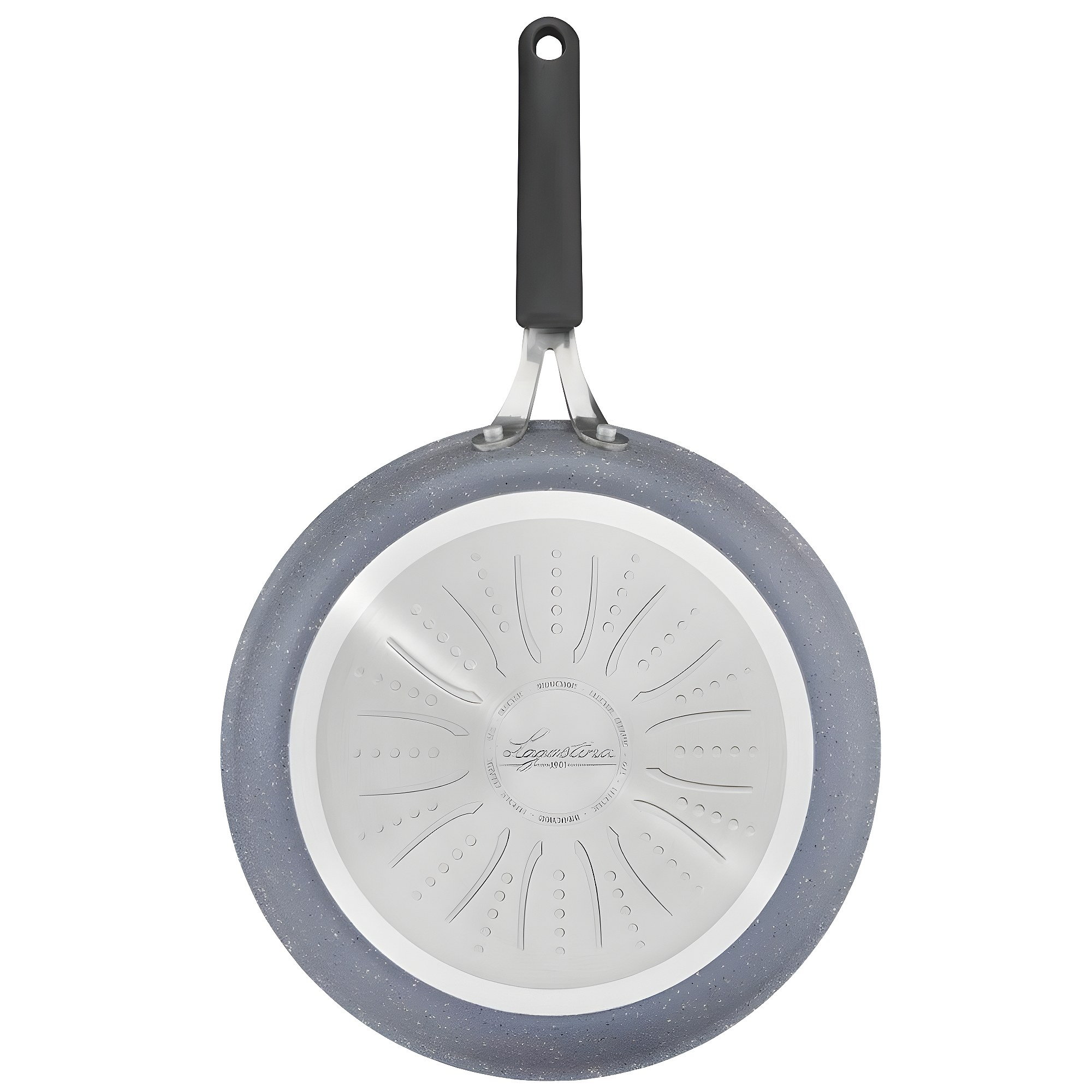 Couvercle En Verre Trempé Accademia Mugnano 22 Cm - Pour Poêle Le Cuore Di Pietra - Poignée Soft Touch, Résistant Aux Hautes Températures, Made In Italy