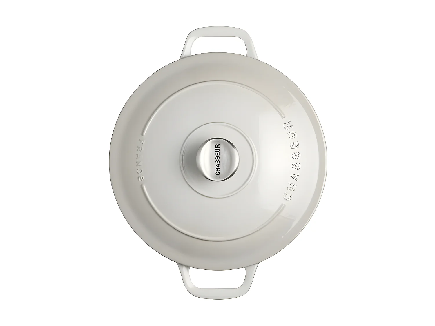 Chasseur Cocotte ronde en fonte émaillée 28cm macadamia - puc472861