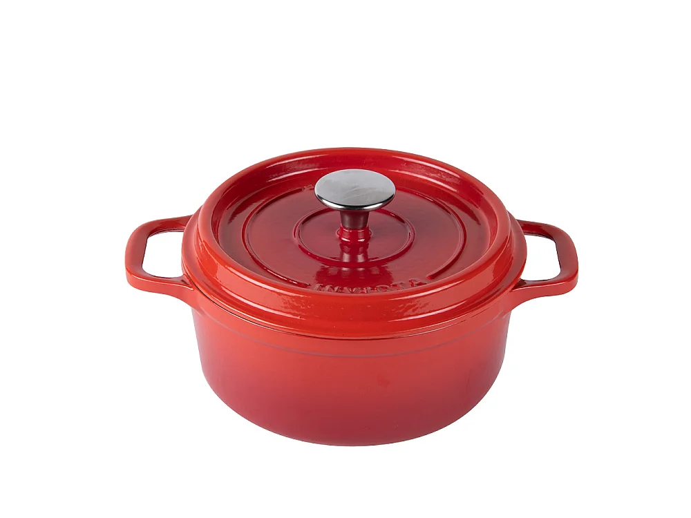 Invicta Cocotte ronde en fonte émaillée 20cm rubis - 402200
