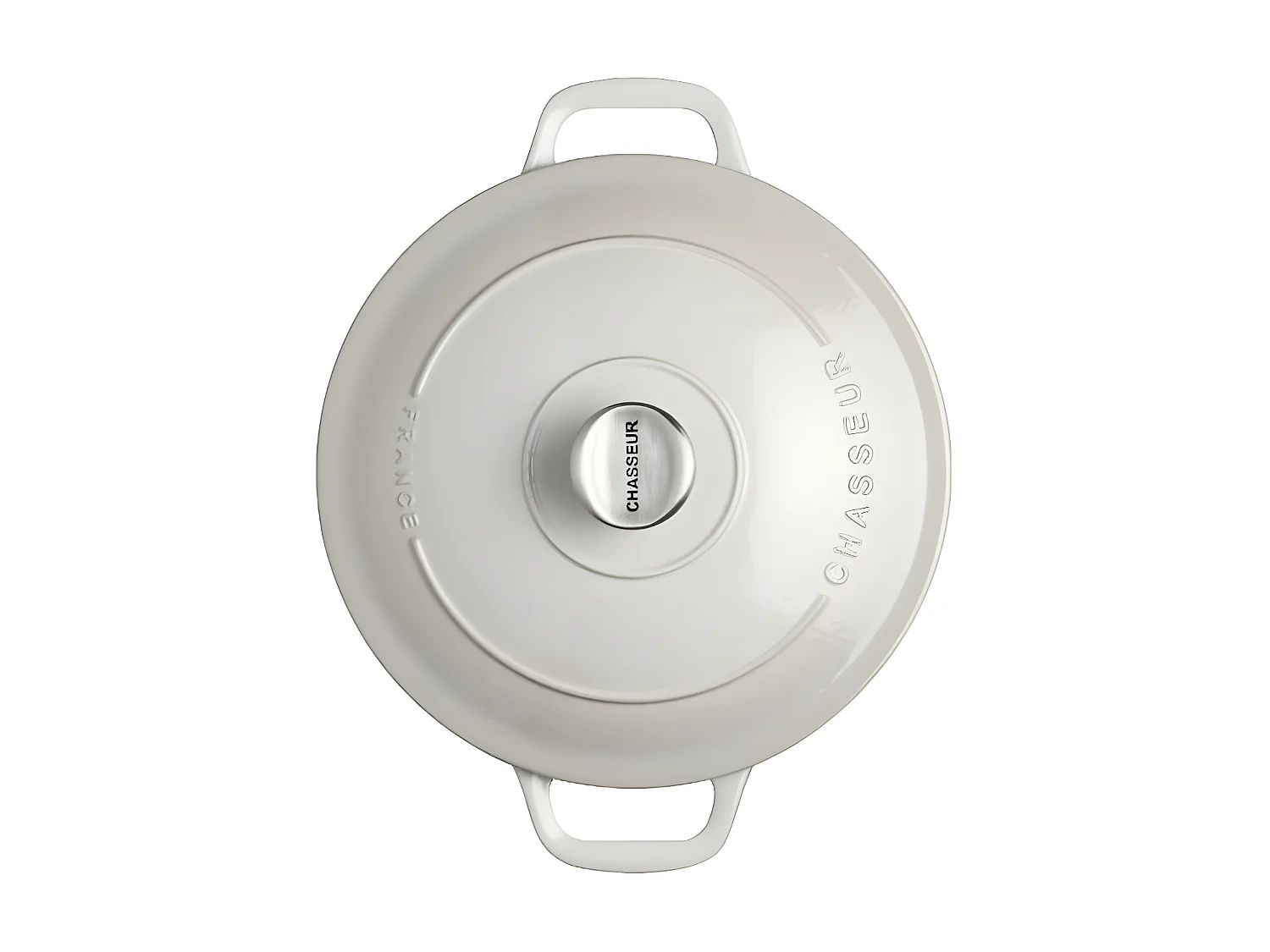 Chasseur Cocotte ronde en fonte émaillée 20cm macadamia - puc472061