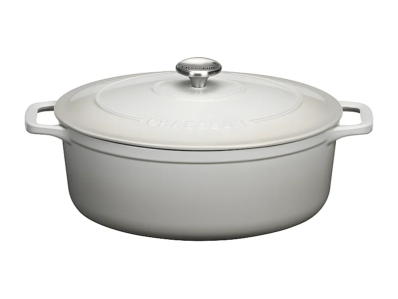 Chasseur Daubière en fonte émaillée 33cm macadamia - puc473361