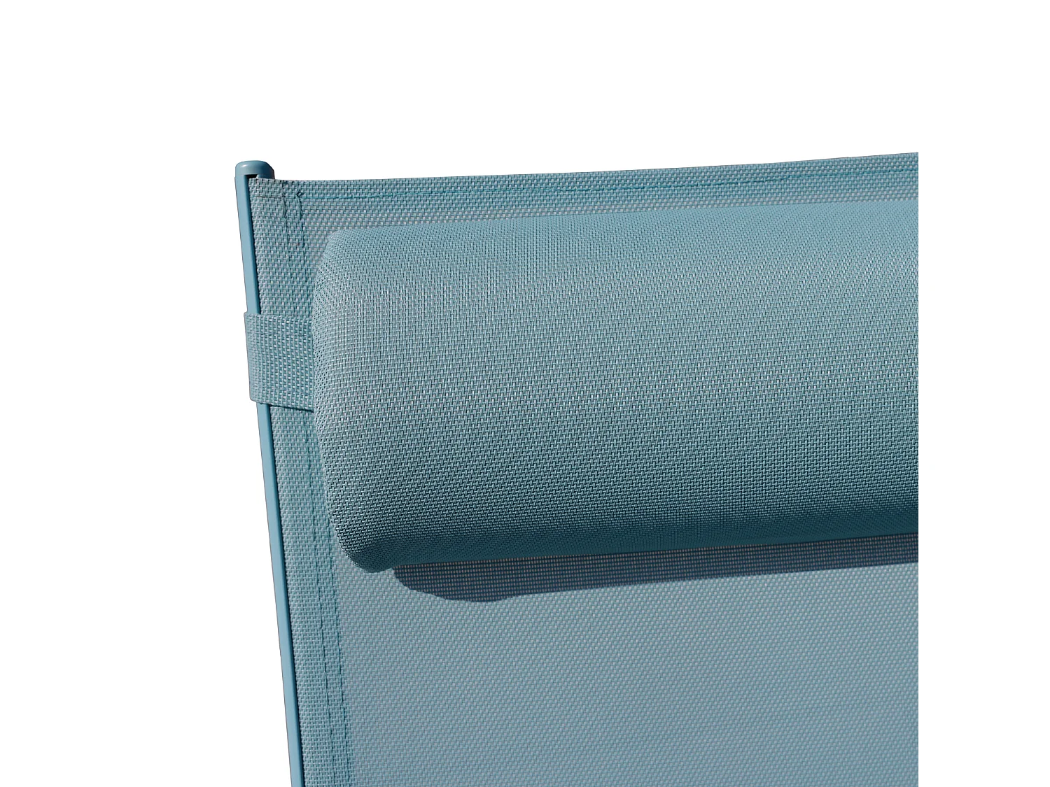 Set van 2 GALAPAGOS ligstoelen in lichtblauw textilene - lichtblauw aluminium