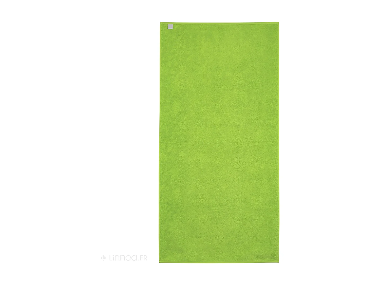 Drap de plage en éponge coton 480 g/m² 75x150 cm LOVINA vert