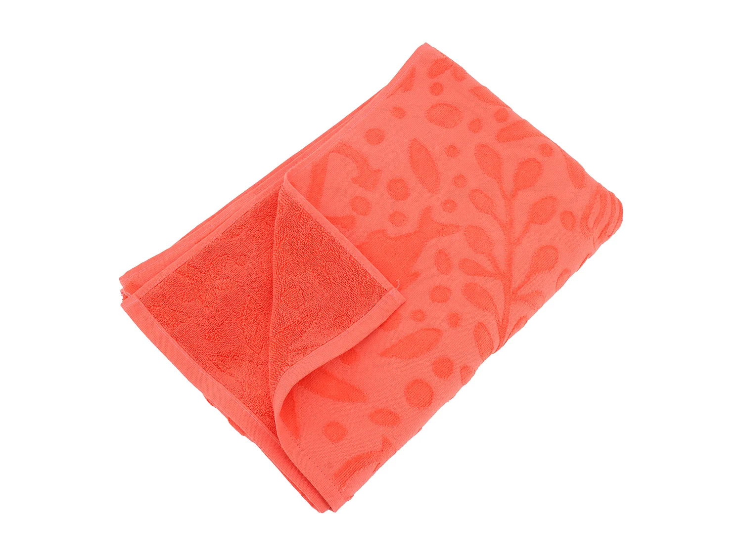 Drap de plage en éponge coton 480 g/m² 75x150 cm LOVINA orange