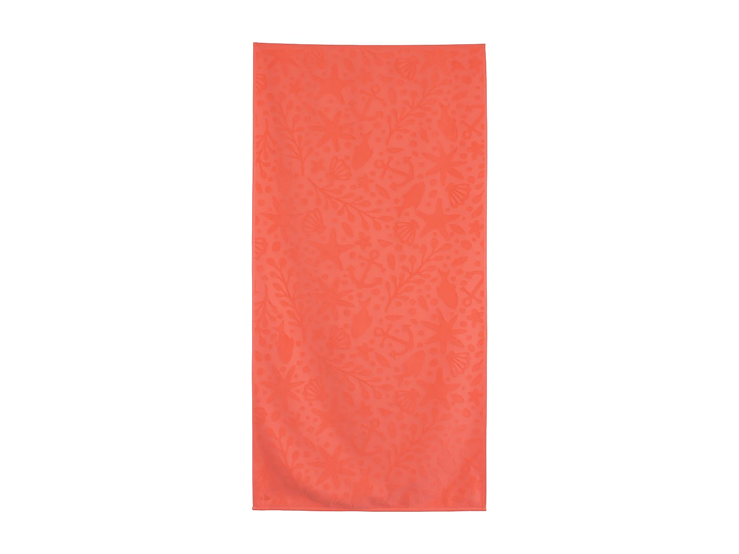 Drap de plage en éponge coton 480 g/m² 75x150 cm LOVINA orange