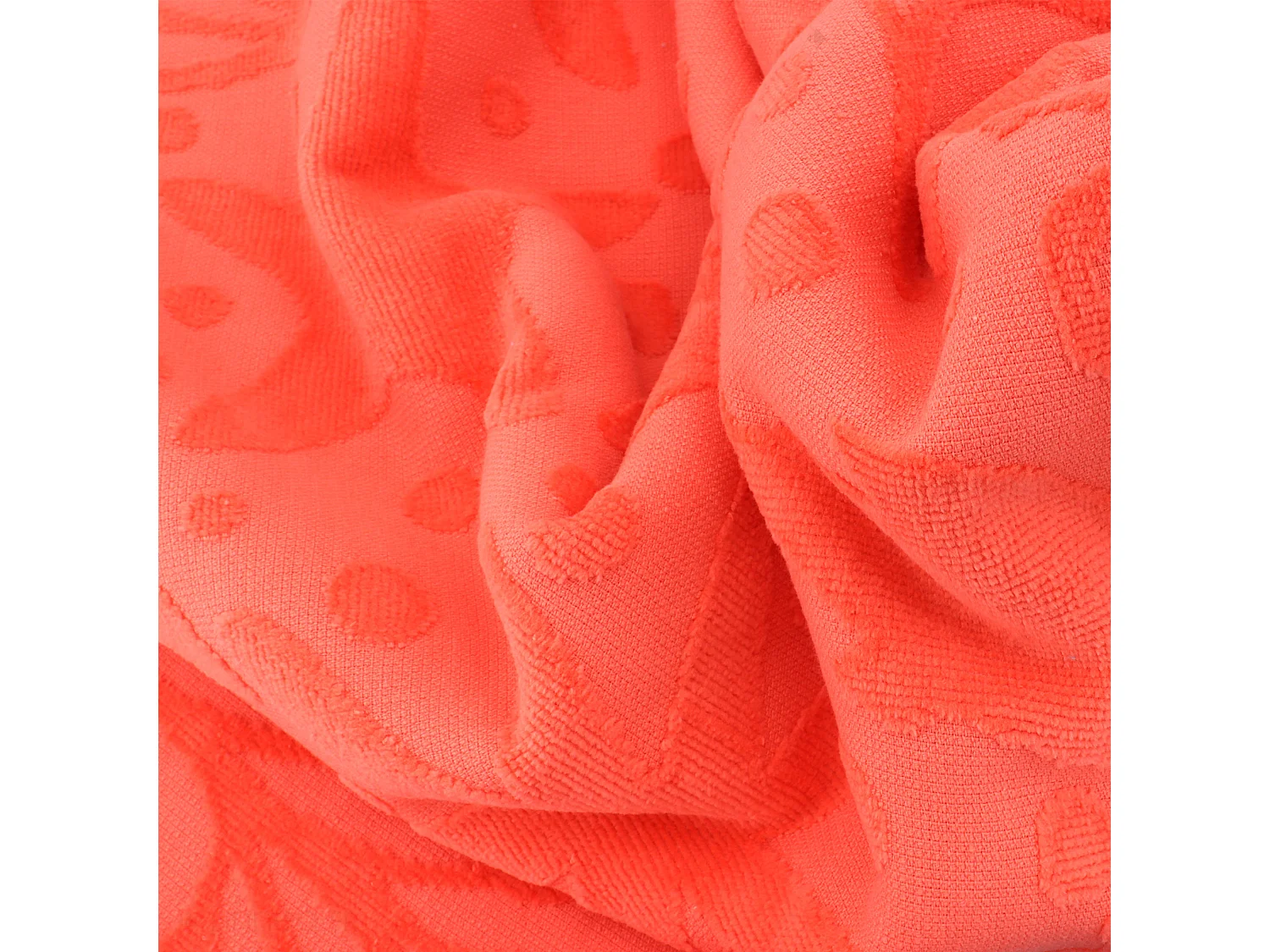 Drap de plage en éponge coton 480 g/m² 75x150 cm LOVINA orange
