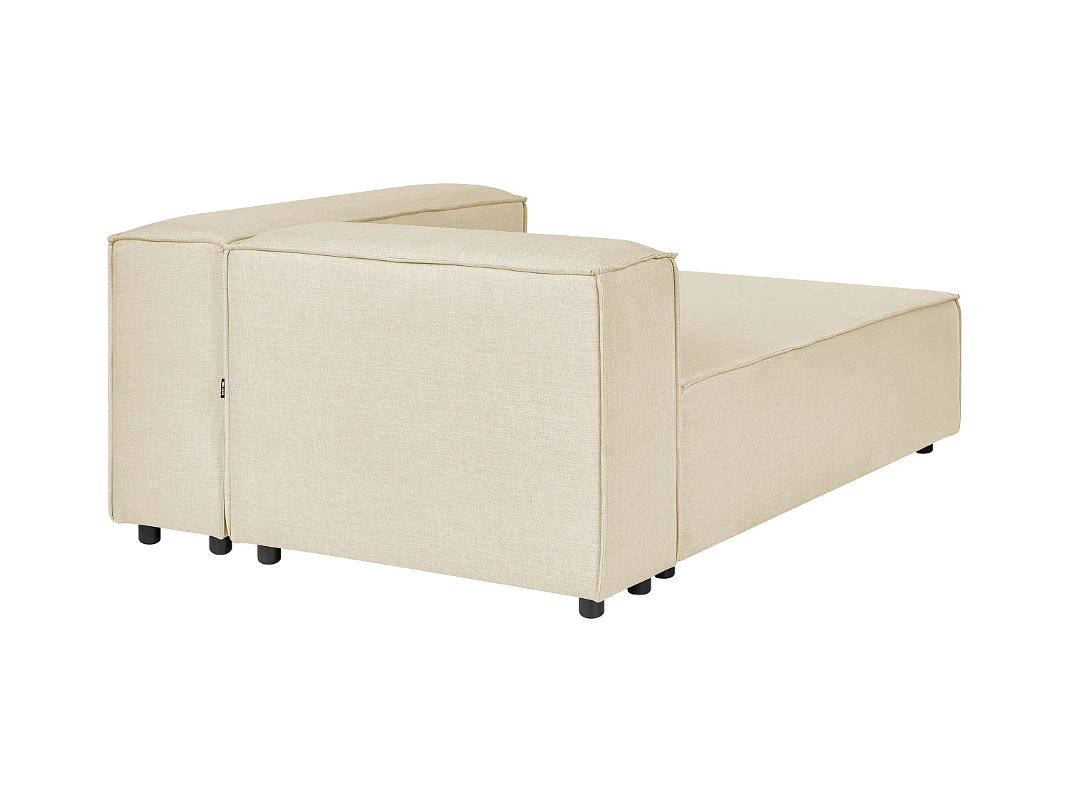 Modulaire hoekbank APRICA Kunstlinnen Beige 2-zitter Linkerzijde
