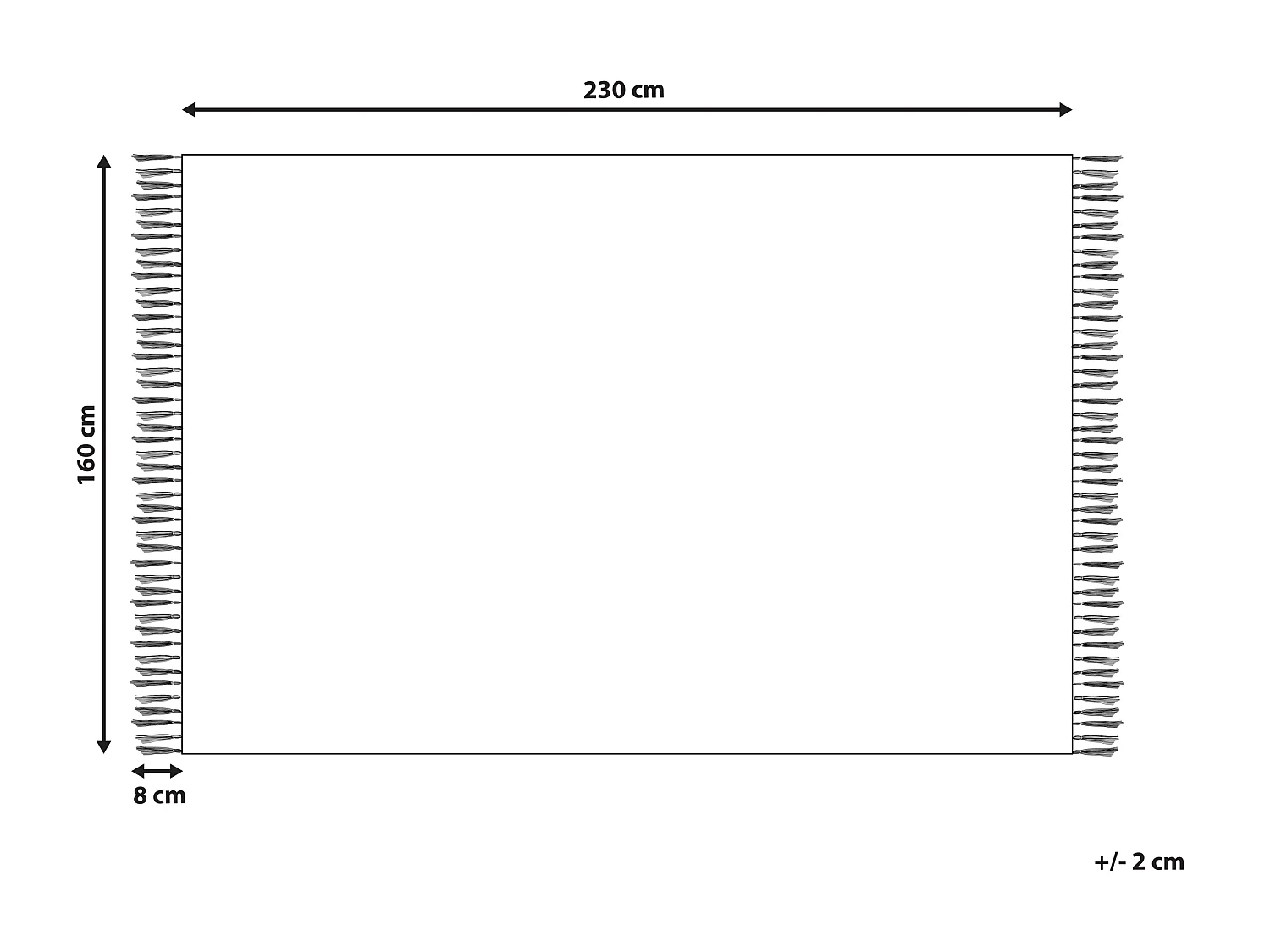 Vloerkleed kelim meerkleurig 160 x 230 cm AYGAVAN