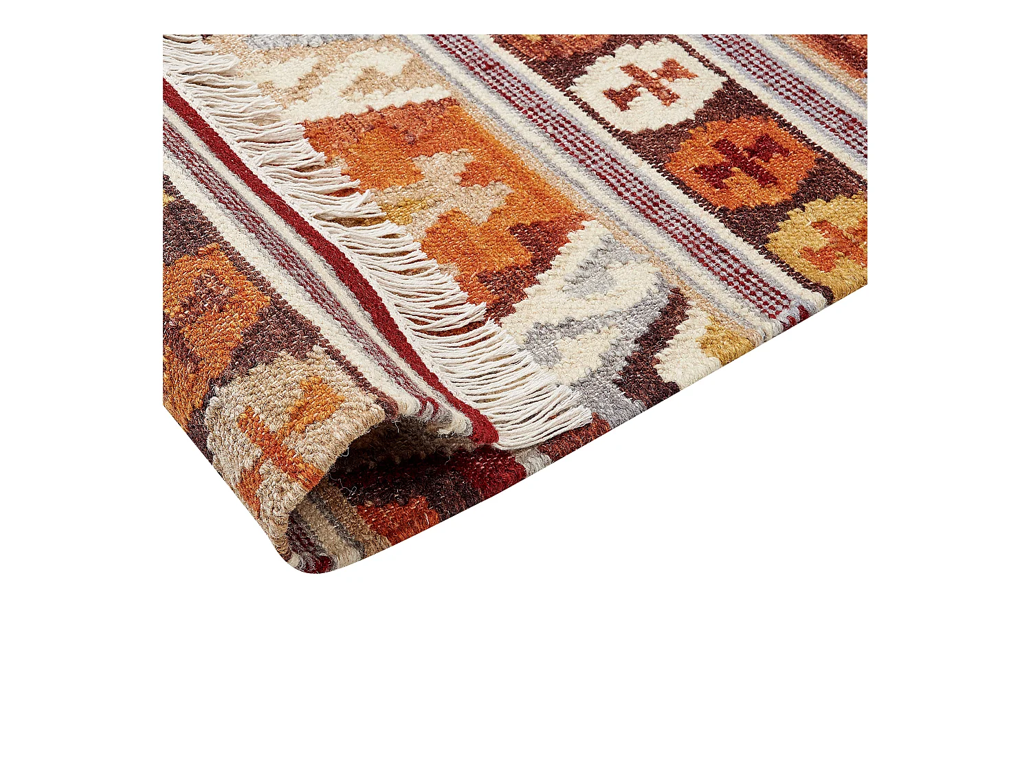 Vloerkleed kelim meerkleurig 160 x 230 cm AYGAVAN