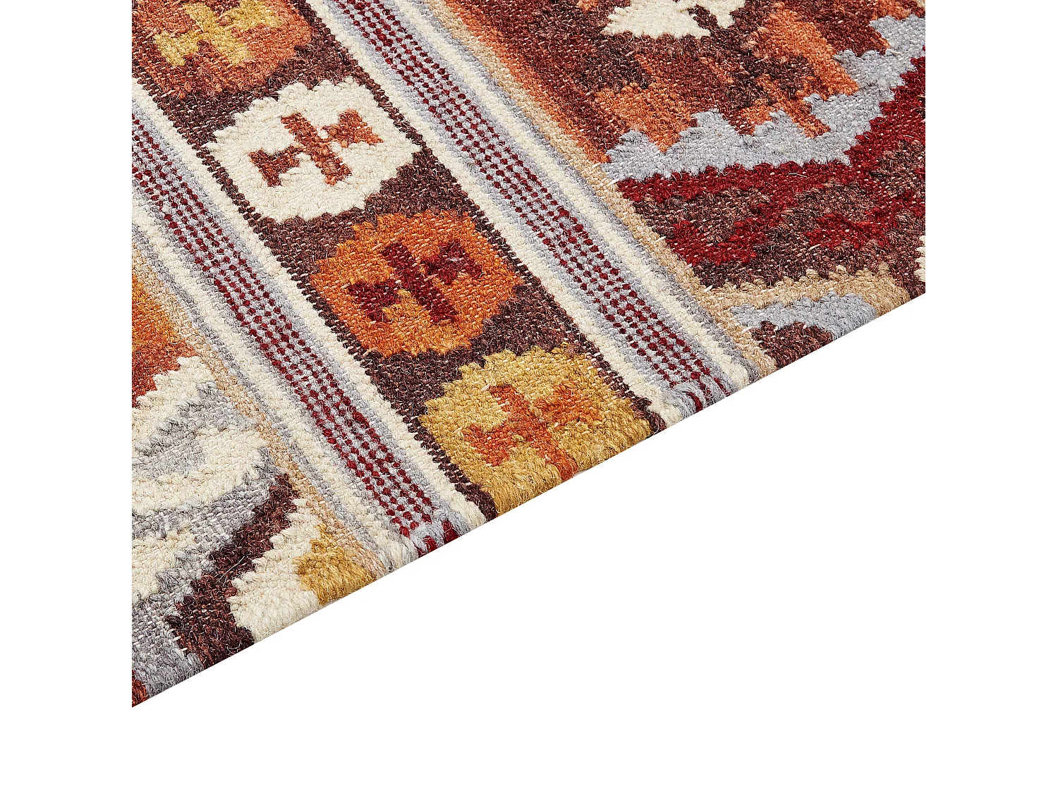Tapis AYGAVAN Multicolore 160 x 230 cm Laine Kilim