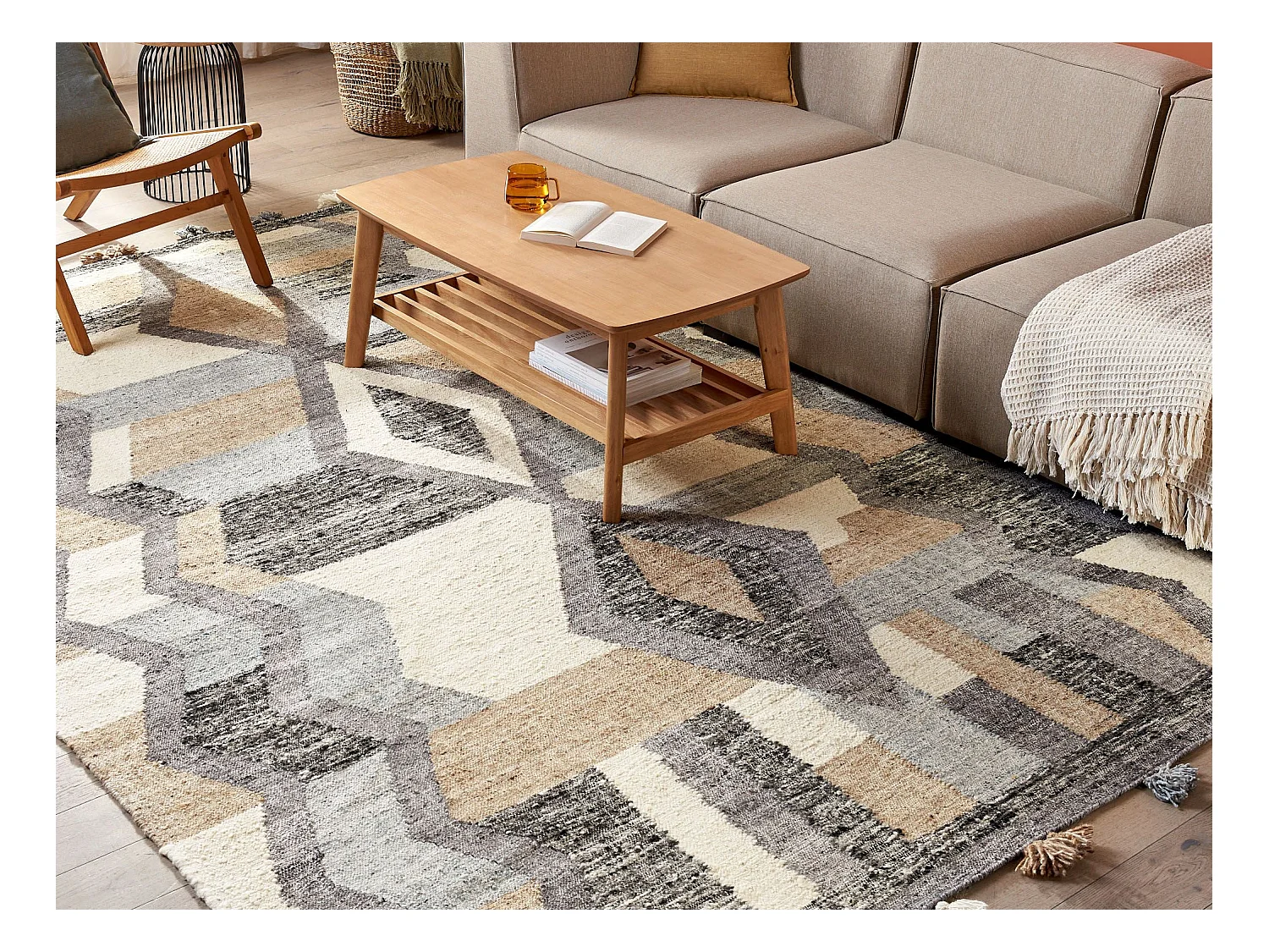 Tapis AYGEZARD Multicolore 200 x 300 cm Laine Kilim