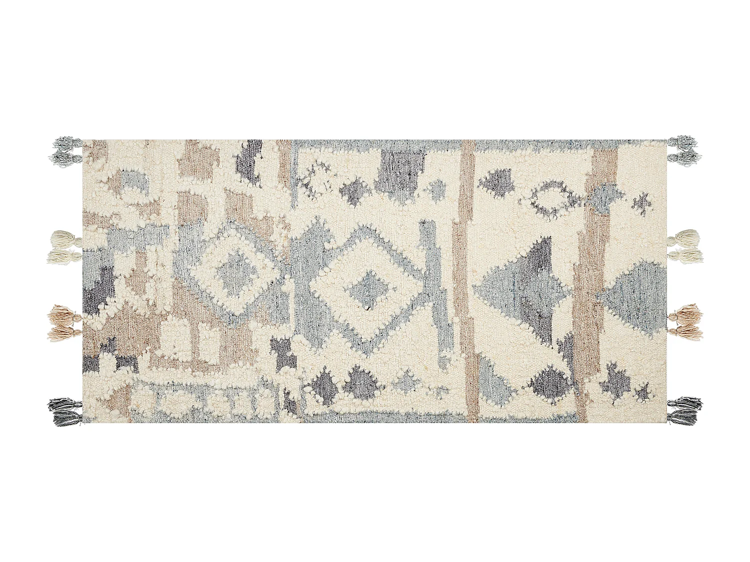 Dywan wełniany kilim 80 x 150 cm wielokolorowy MRGAVET