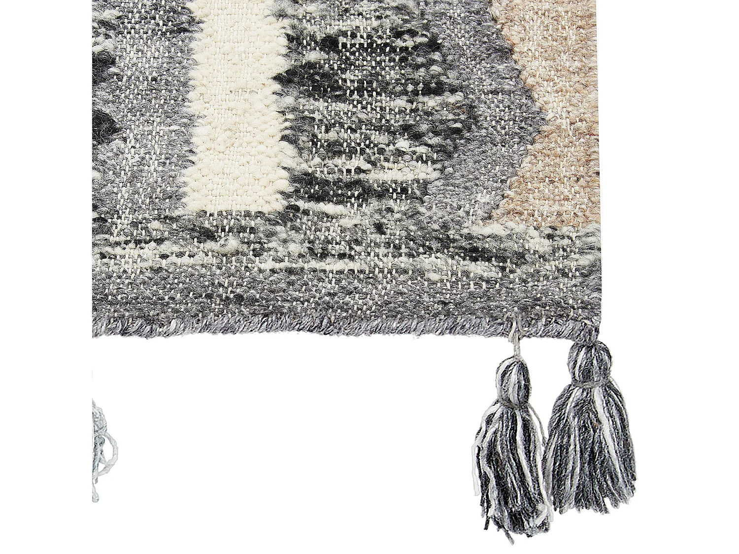 Dywan wełniany kilim 80 x 150 cm wielokolorowy AYGEZARD