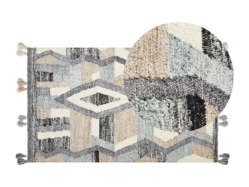 Tapis AYGEZARD Multicolore 80 x 150 cm Laine Kilim