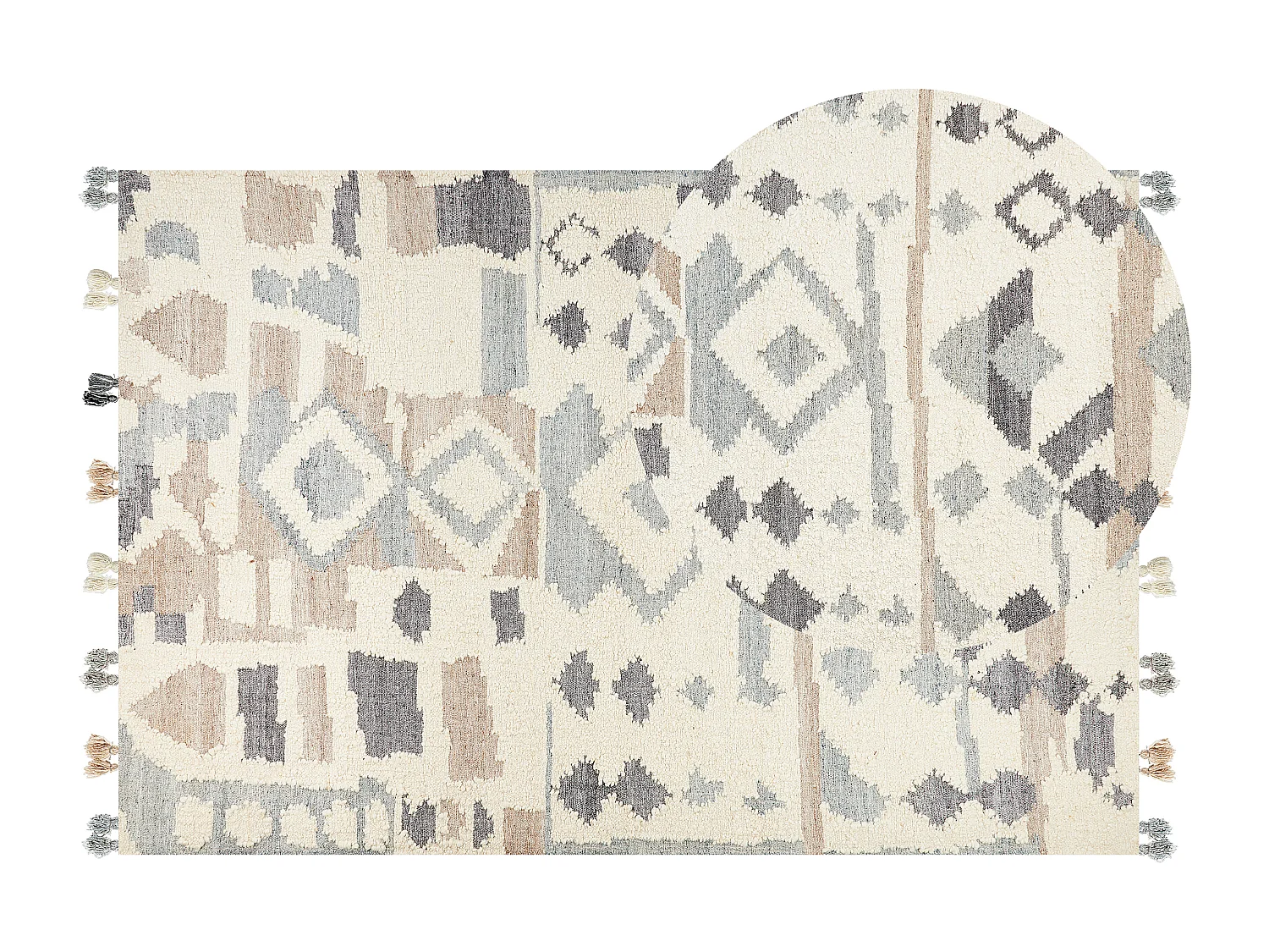 Dywan wełniany kilim 200 x 300 cm wielokolorowy MRGAVET