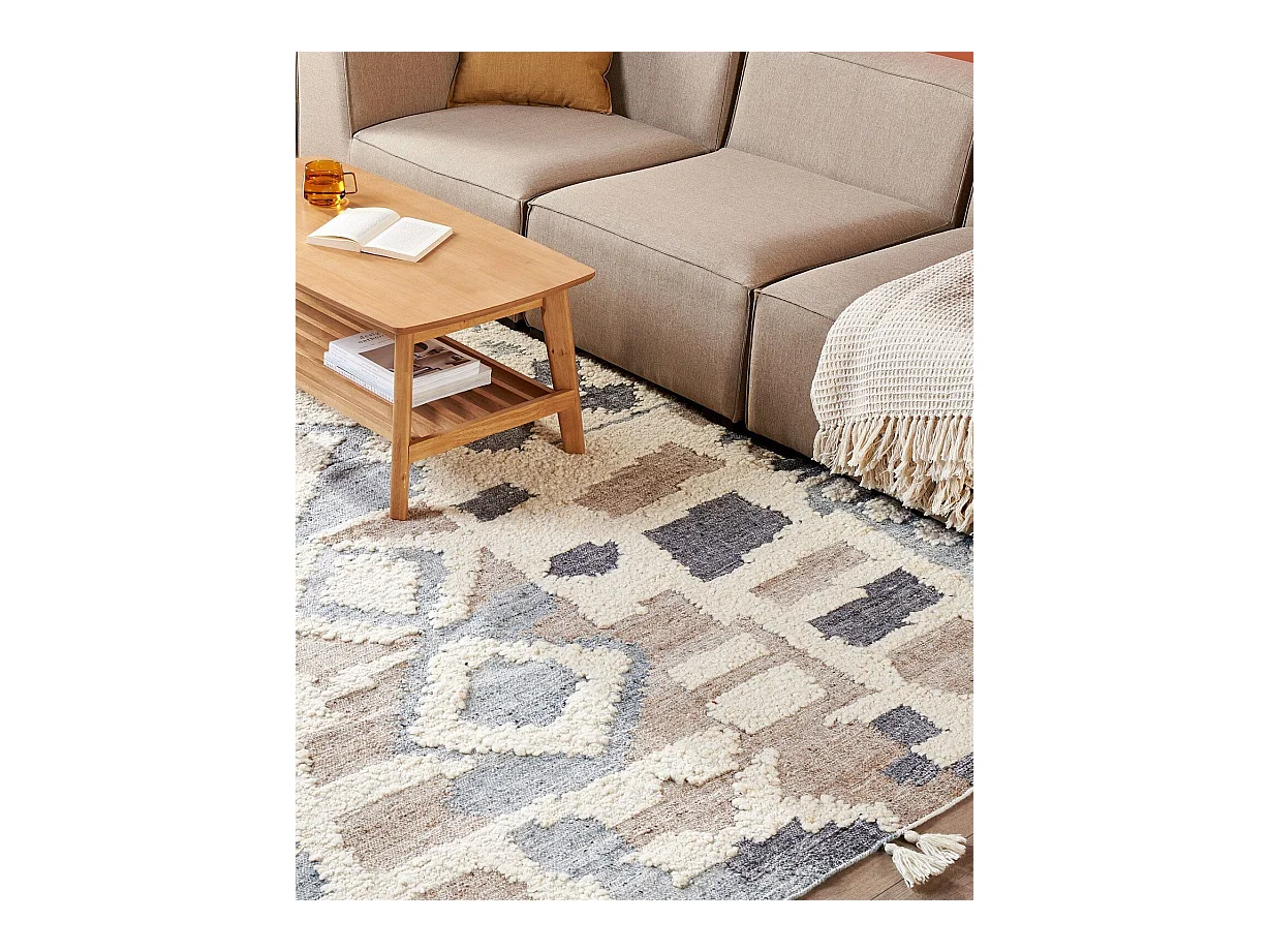 Tapis MRGAVET Beige 200 x 300 cm Laine Kilim