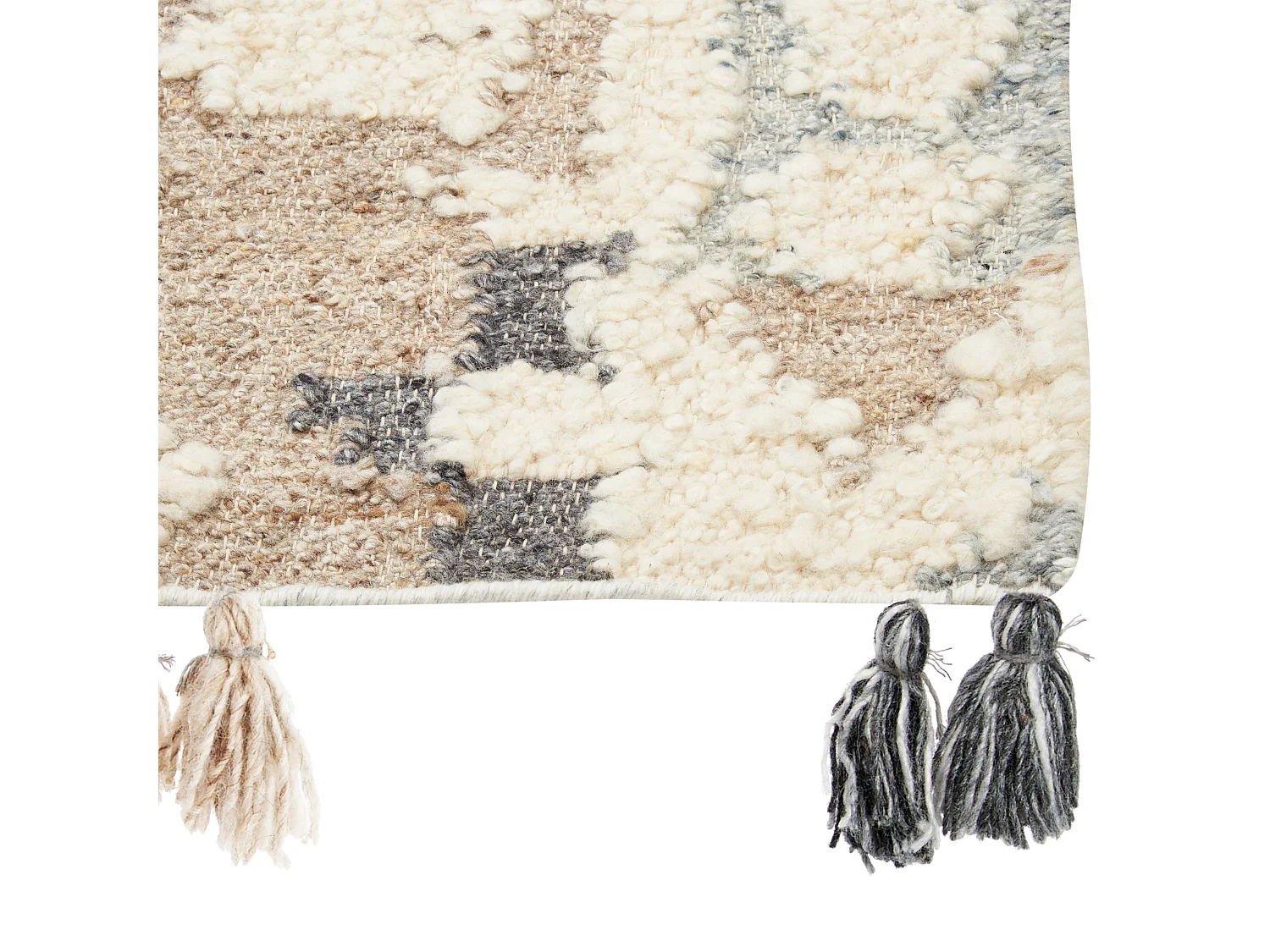 Kelim-Teppich Wolle bunt 200 x 300 cm handgewebt geometrisches Muster Mrgavet