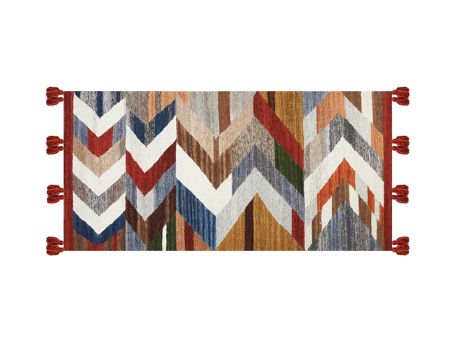 Vloerkleed kelim meerkleurig 80 x 150 cm KANAKERAVAN