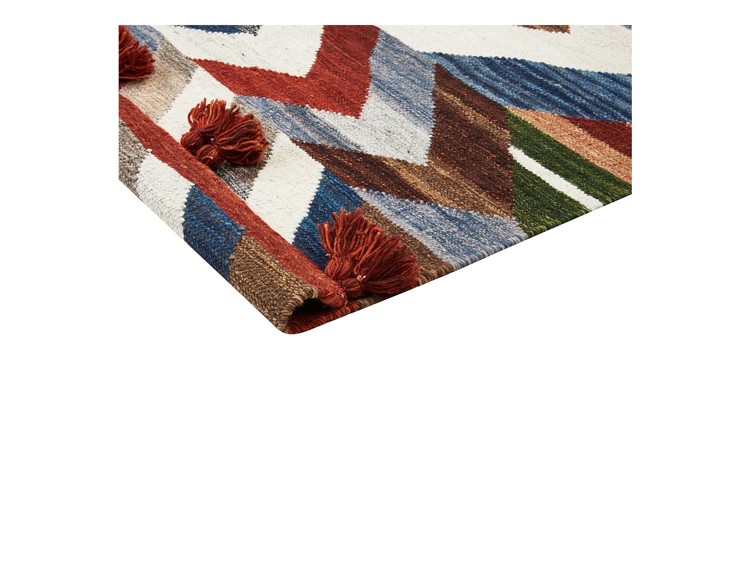 Tapis KANAKERAVAN Multicolore 200 x 300 cm Laine Kilim