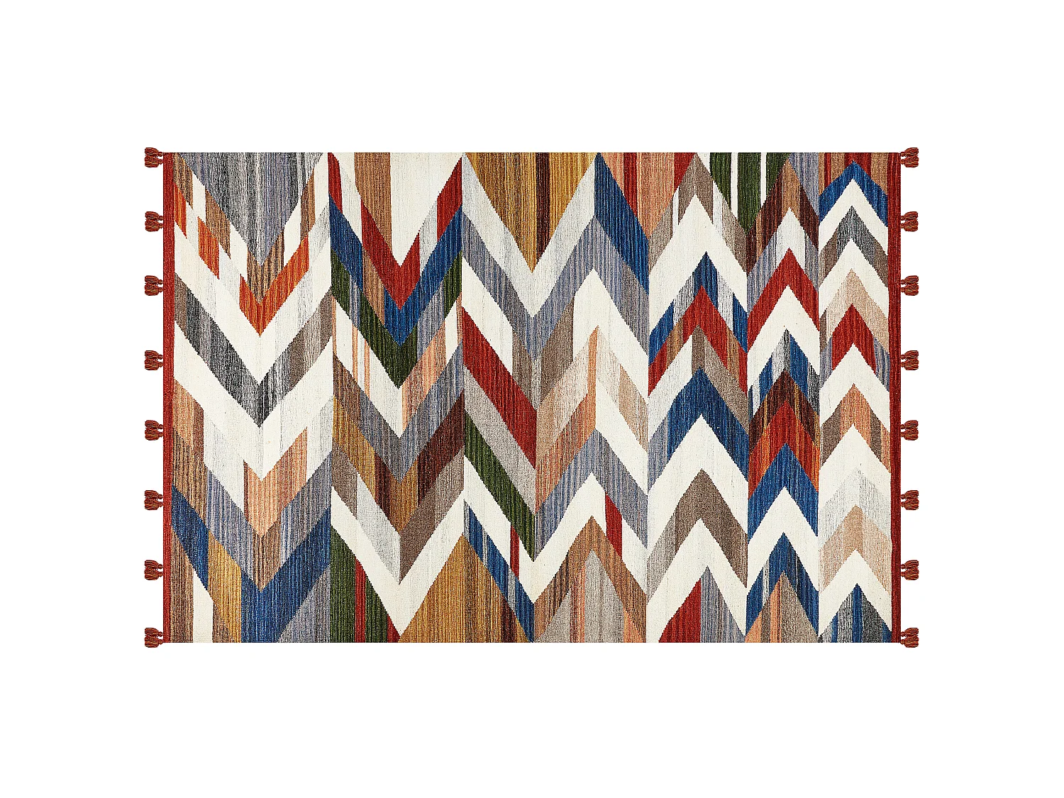 Tapis Kilim en laine 200 x 300 cm multicolore KANAKERAVAN