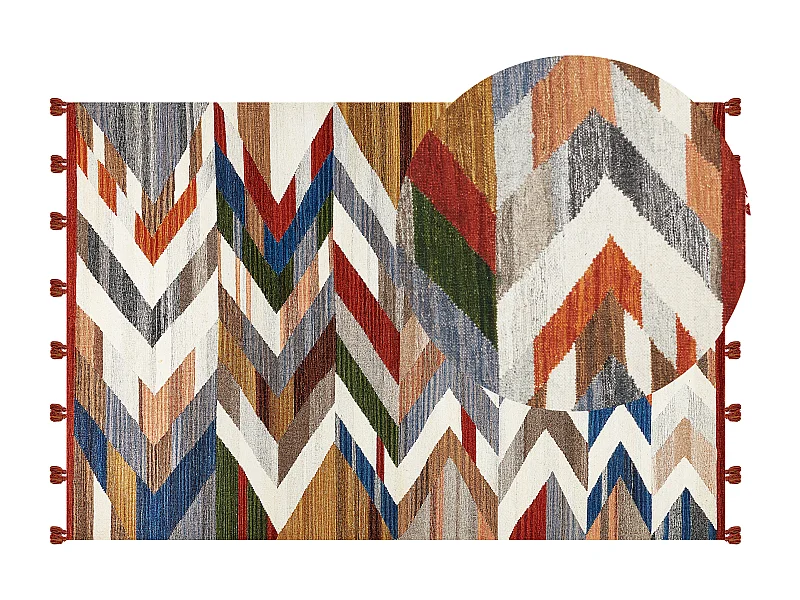 Tappeto kilim lana multicolore 200 x 300 cm KANAKERAVAN