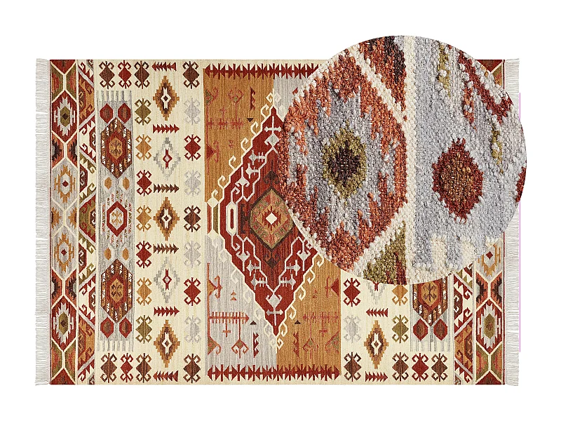 Tapis PROSHYAN Multicolore 200 x 300 cm Laine Kilim