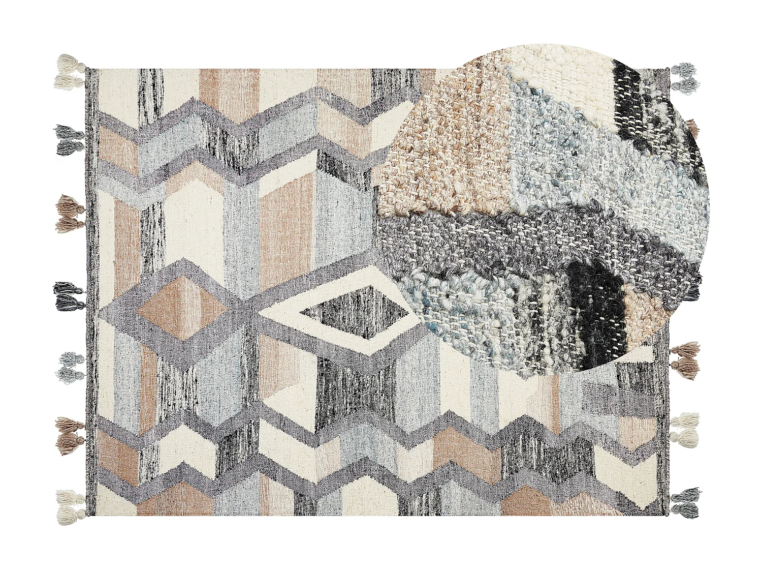 Tappeto kilim lana multicolore 160 x 230 cm AYGEZARD