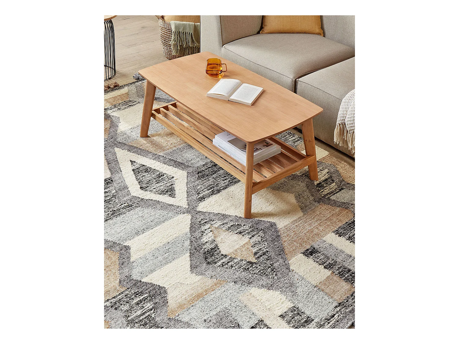 Tapis AYGEZARD Multicolore 160 x 230 cm Laine Kilim