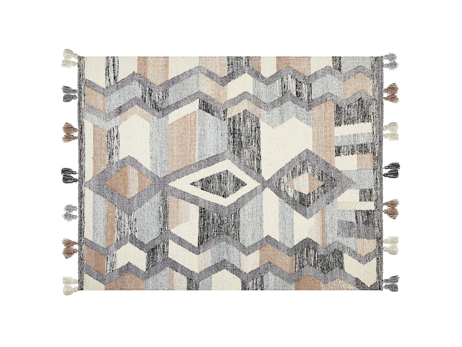 Rug AYGEZARD Multicolour 160 x 230 cm Wool Kilim