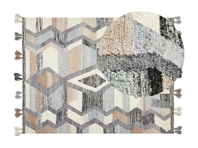 Tappeto kilim lana multicolore 160 x 230 cm AYGEZARD