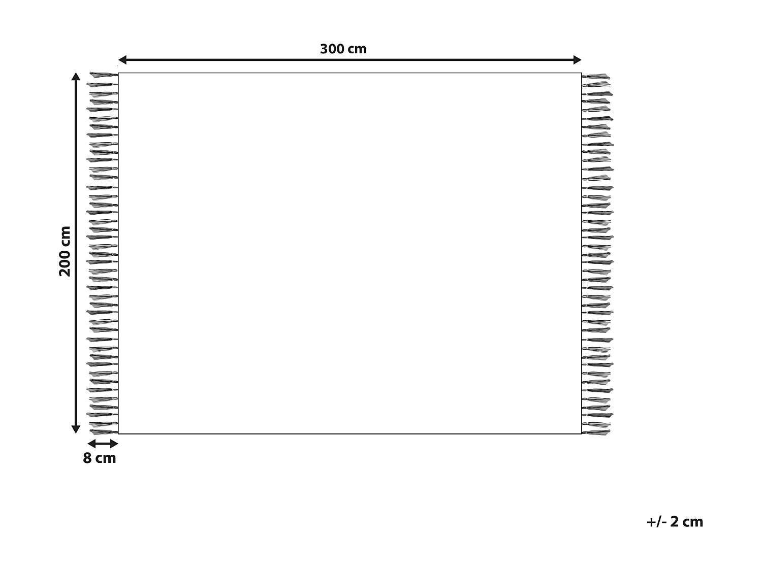 Vloerkleed kelim meerkleurig 200 x 300 cm VOSKETAP
