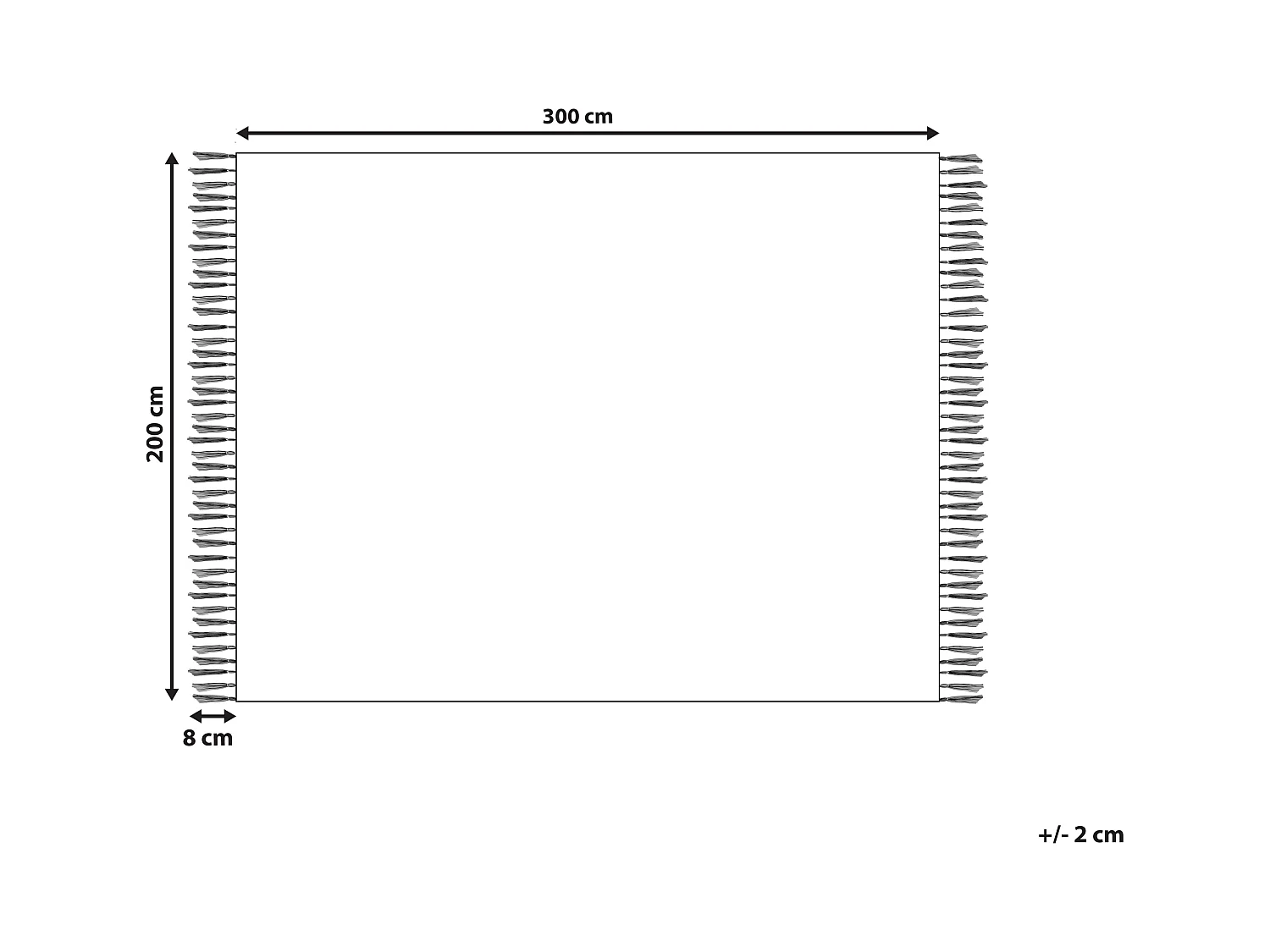 Vloerkleed kelim meerkleurig 200 x 300 cm VOSKETAP