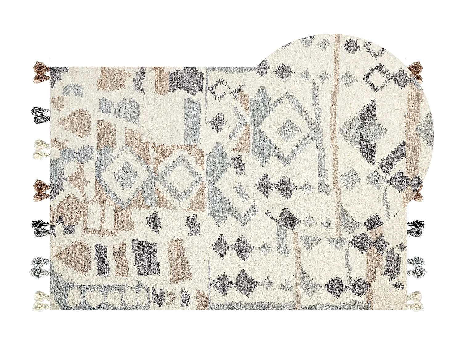 Tappeto kilim lana multicolore 160 x 230 cm MRGAVET
