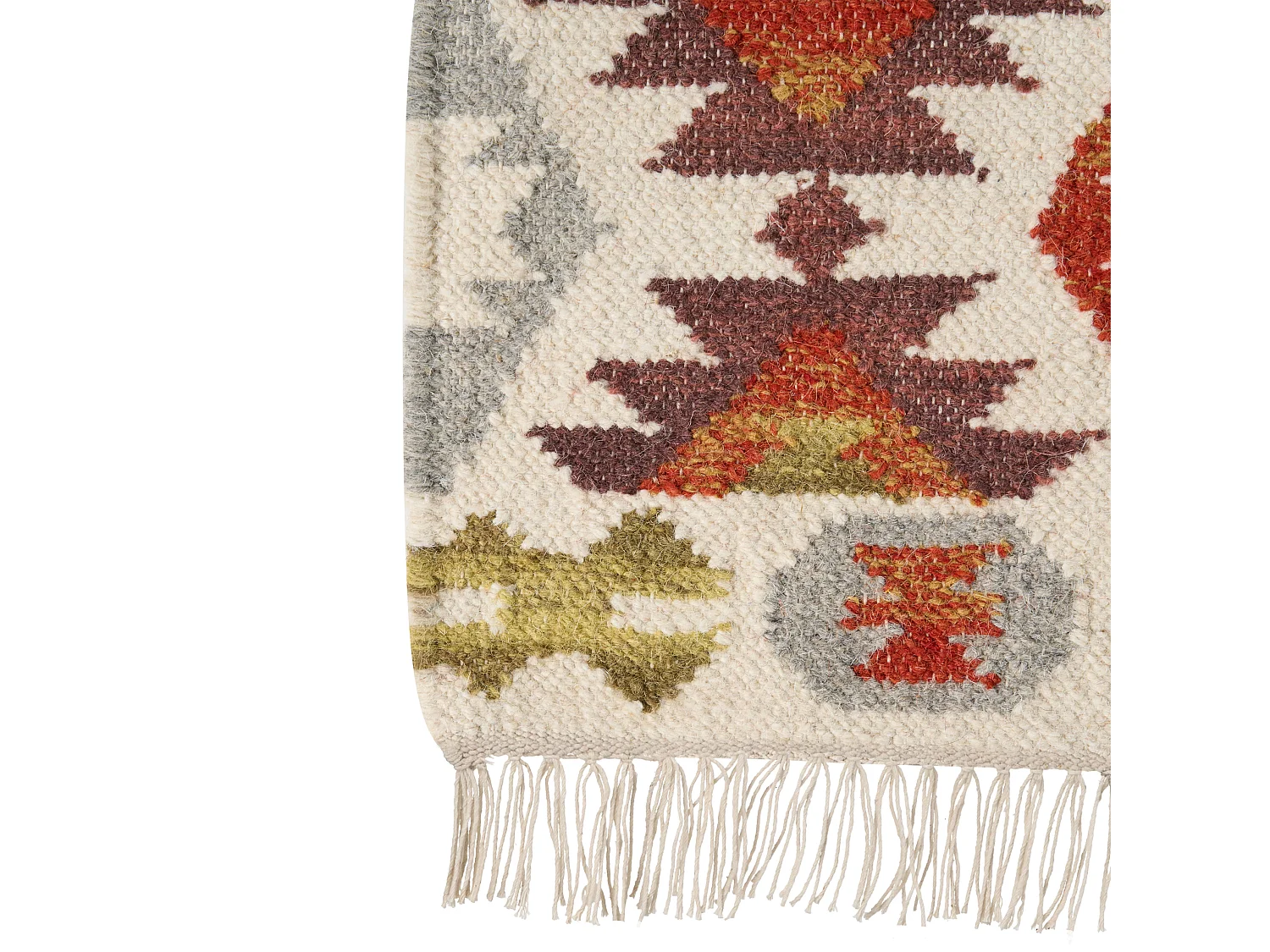 Tapis kilim en laine multicolore 160 x 230 cm VOSKETAP